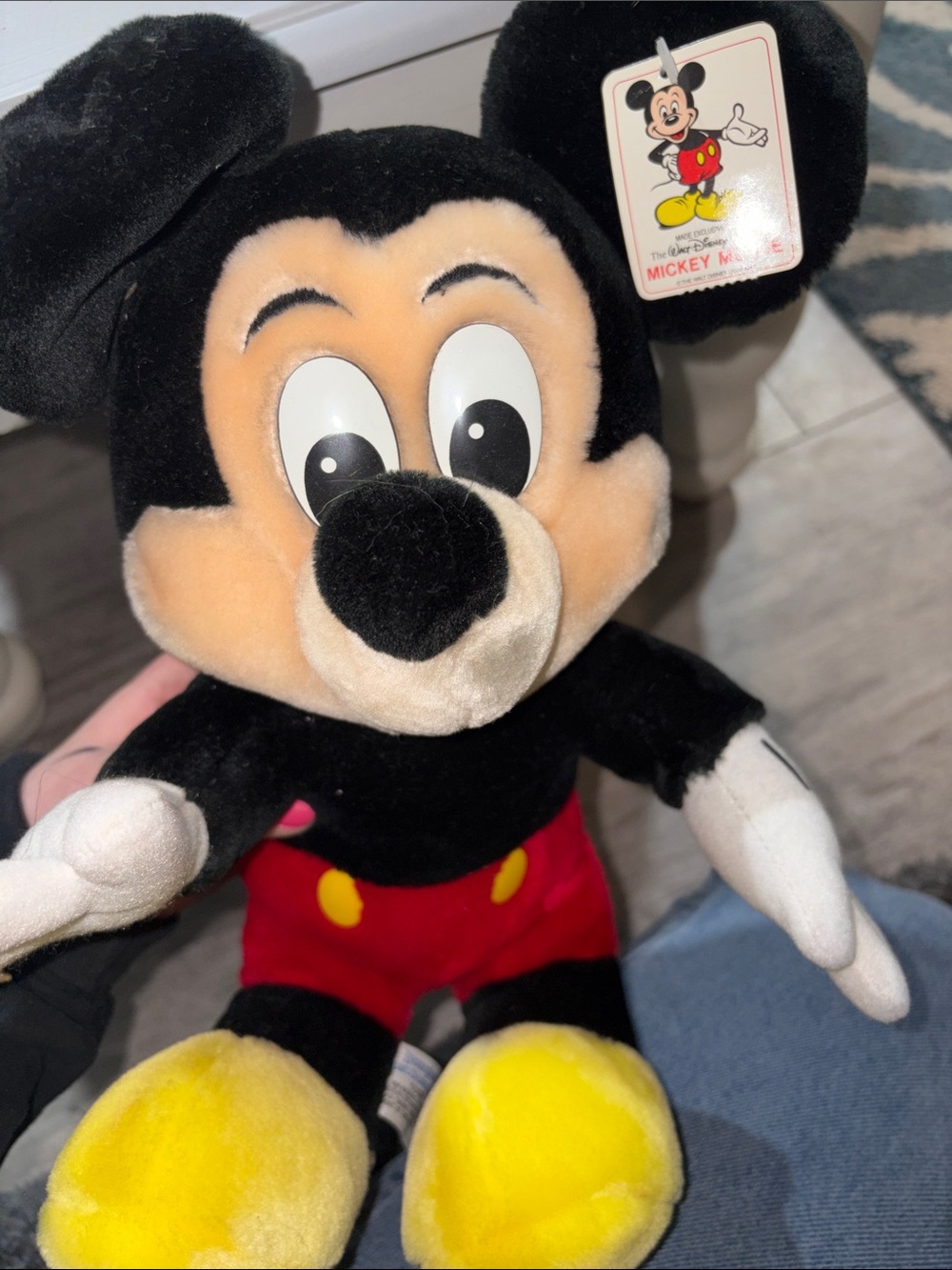 Disney Mickey Mouse Plush - Black, Red, Yellow